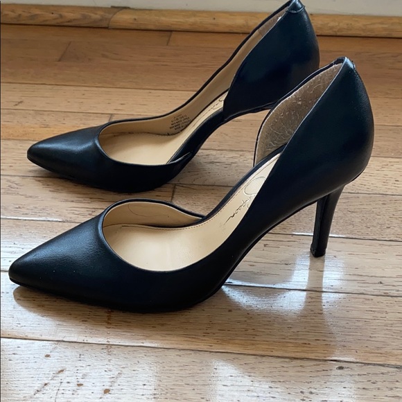 Like New Jessica Simpson Leather 3in Heels - Picture 6 of 8